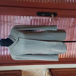 Calvin Klein Designer Suit Jacket Size 2 Vintage Taupe Green